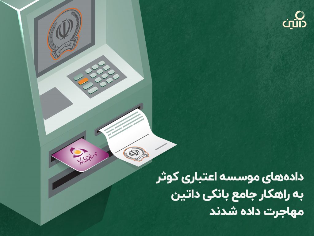 دادههای موسسه اعتباری کوثر به راهکار جامع بانکی داتین مهاجرت داده شدند