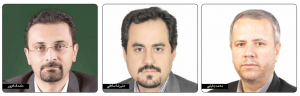 محمد جلیلی، عضو هیات مدیره شرکت مشاوره رتبه‌بندی اعتباری ایران، حامد قنادپور مدیرعامل شرکت تارا و علیرضا صادقی معاون بانکداری جامع بانک ملی